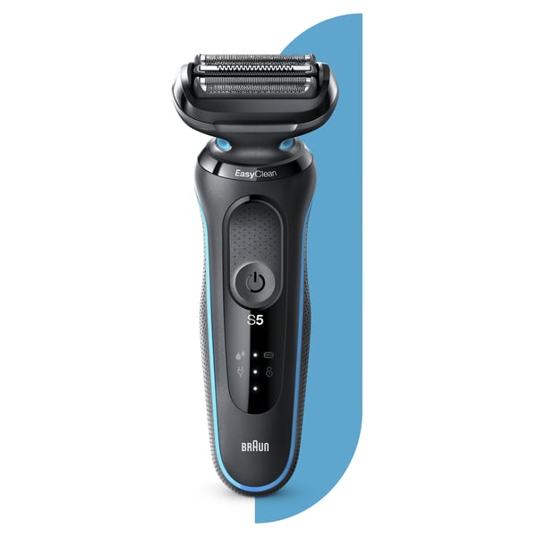 Braun Series 5 50-M1000s Folierakapparat Svart, Blå Braun Series 5 50-M1000s Folierakapparat Svart, Blå