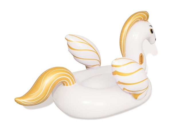 Bestway 41118 pool- och badmadrass Guld, Vit Vinyl Sittbadleksak