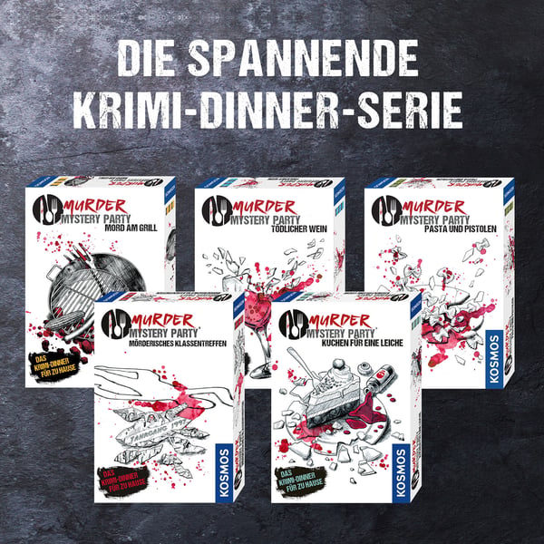 Kosmos Murder Mystery Party Kuchen für eine Leiche Brädspel