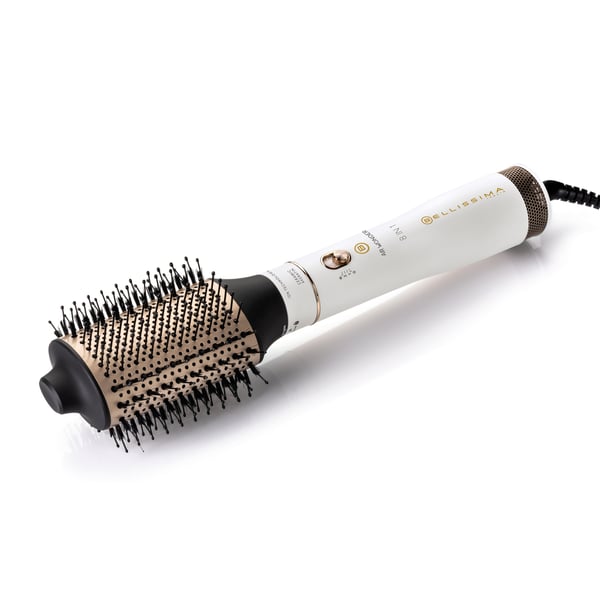 Bellissima Air Wonder 8 in 1 Varmluftsborste Varm Guld, Vit 1000 W 1,8 m
