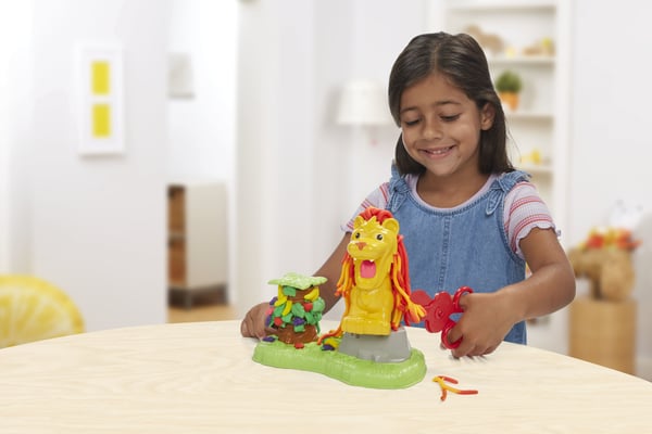 Play-Doh Growin Mane Lion & Friends Legesæt med modellervoks 567 g Flerfarvet