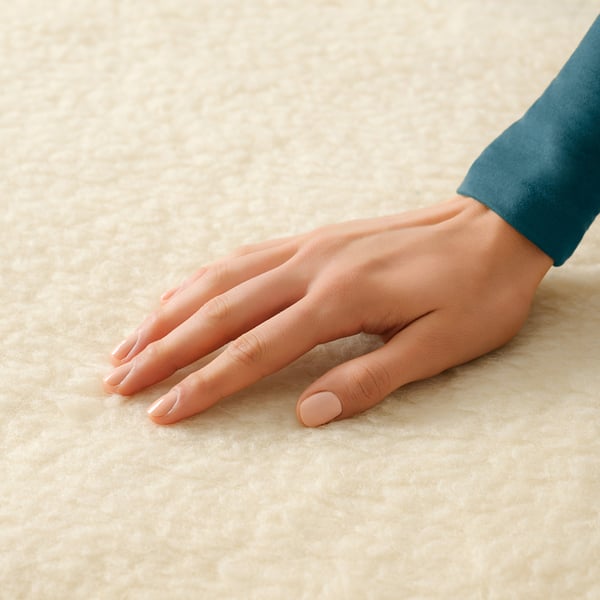 Imetec Adapto Plus Lana-Merino Sing Sähkökäyttöinen sängynlämmitin 150 W Luonnollinen Villa, Polyesteri