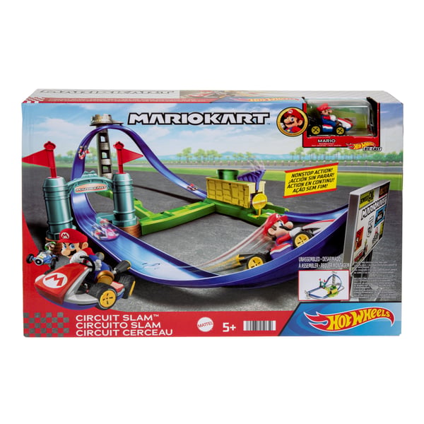 Hot Wheels Mario Kart MARIOKART Circuit Slam Track Set