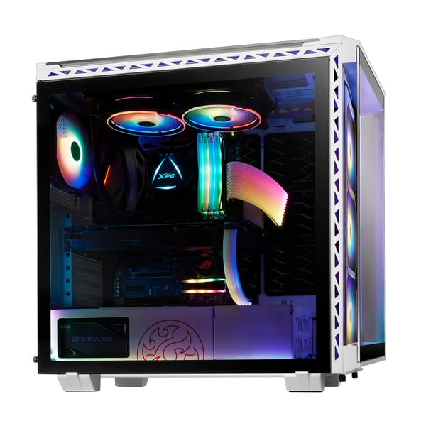 XPG BATTLECRUISER Midi Tower Svart, Vit