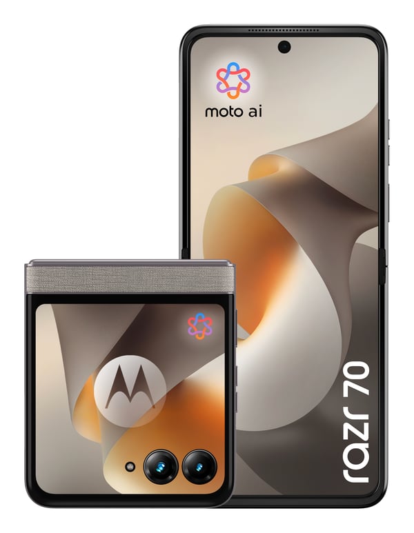 Motorola razr 70 17,5 cm (6.9") Kaksois-SIM Android 16.0 5G USB Type-C 8 GB 256 GB 4800 mAh Kiven värinen