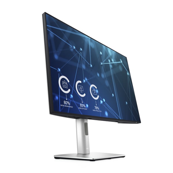 DELL UltraSharp U2421E platta pc-skärmar 61,2 cm (24.1") 1920 x 1200 pixlar WUXGA LCD Silver