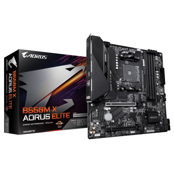 GIGABYTE B550M X AORUS ELITE AMD B550 Uttag AM4 micro ATX