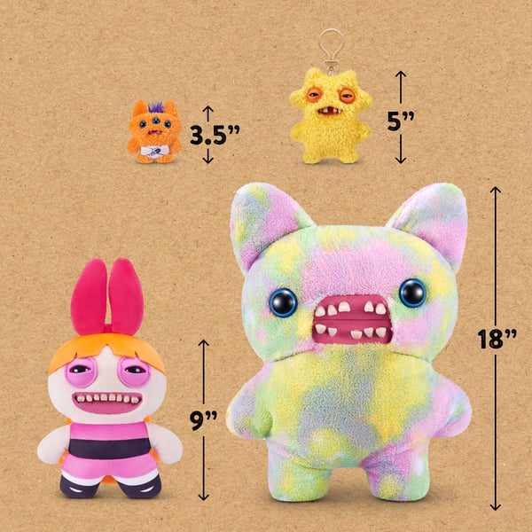 Hug-A-Lumps Fuggler Power Puff Girls 22 cm licenseret sortiment