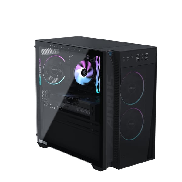 GIGABYTE AP3A7N7-5100 AMD Ryzen™ 7 9700X 32 GB DDR5-SDRAM 1 TB SSD NVIDIA GeForce RTX 5070 Windows 11 Home Skrivbord PC Svart