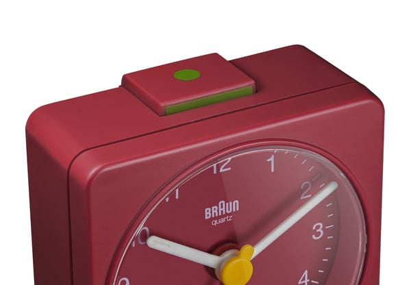 Braun BC02R väckarklockor Quartz-väckarklocka Röd