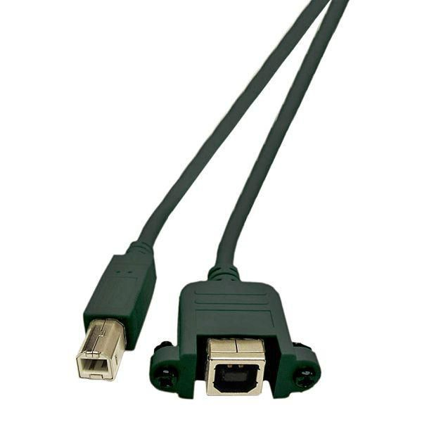 Microconnect USBABF1PANEL2 USB-kablar USB 2.0 1,8 m USB A USB B Svart