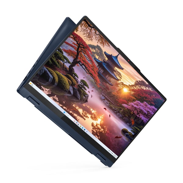 Lenovo IdeaPad 5 2-in-1 16AKP10 Copilot+ PC AMD Ryzen AI 5 340 Hybrid (2-i-1) 40,6 cm (16") Berøringsskærm WUXGA 16 GB LPDDR5x-SDRAM 512 GB SSD Wi-Fi 7 (802.11be) Windows 11 Home Tysk Blå