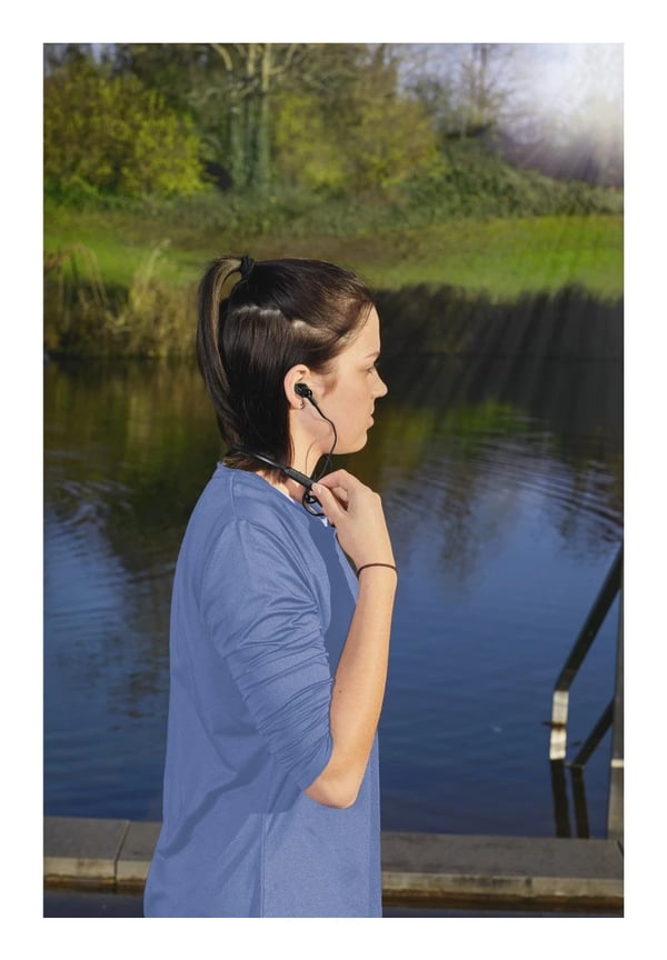 Hama Freedom Neck III Headset Trådløs Ørekrog, I ørerne Sport Bluetooth Sort
