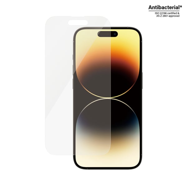 PanzerGlass ® Screen Protector iPhone 14 Pro | Classic Fit Genomskinligt skärmskydd Apple 1 styck