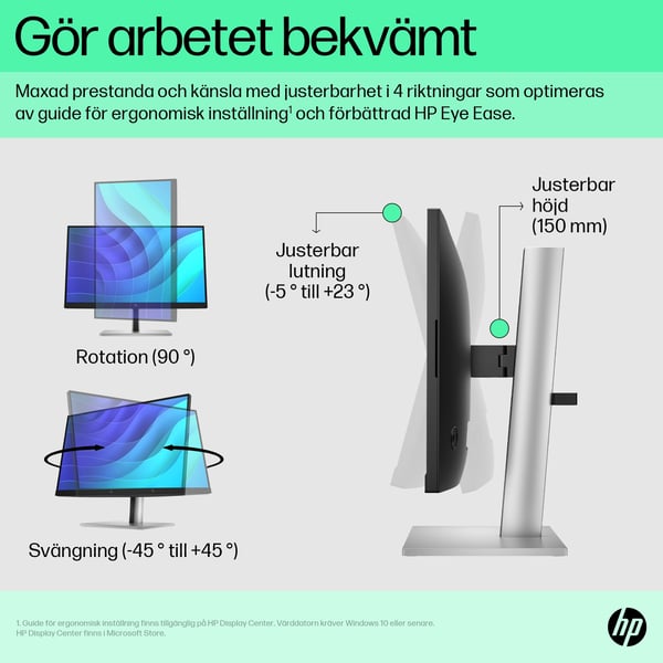 HP E-Series E22 G5 FHD-skärm