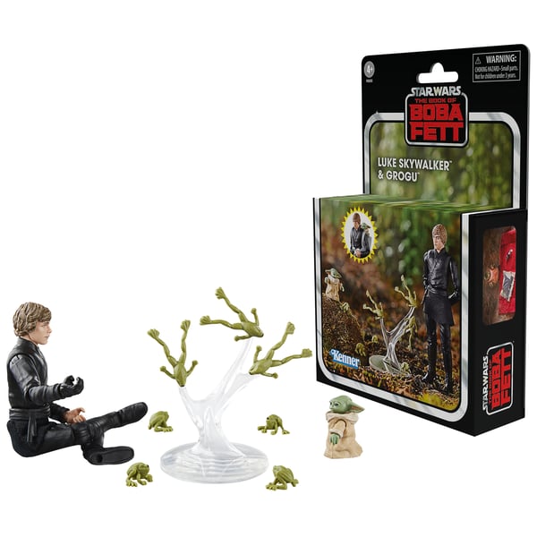 Star Wars The Book of Boba Fett Luke Skywalker & Grogu figurer 9,5 cm