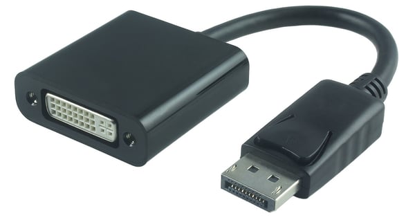 Microconnect DPDVI015 videokabel adapter 0,15 m DisplayPort DVI-I Sort