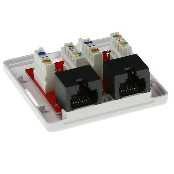 ACT FA6002 uttagboxar RJ-45 Vit