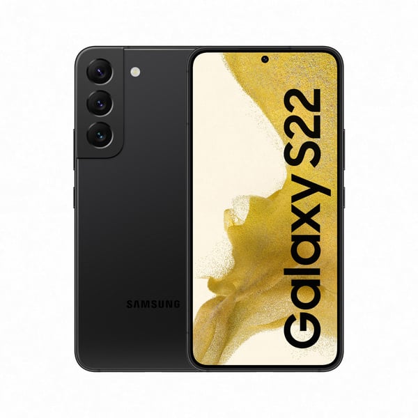 Samsung Galaxy S22 SM-S901EZKDTUR smartphone 15,5 cm (6.1") Dual SIM Android 12 USB Type-C 8 GB 128 GB 3700 mAh Sort