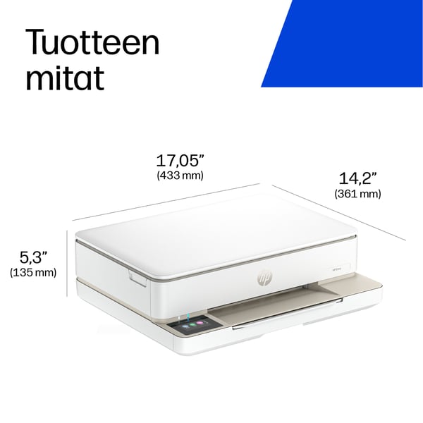 HP ENVY 6132e Langaton All-in-One Väri Tulostin, Instant Ink; Valokuvatulostus