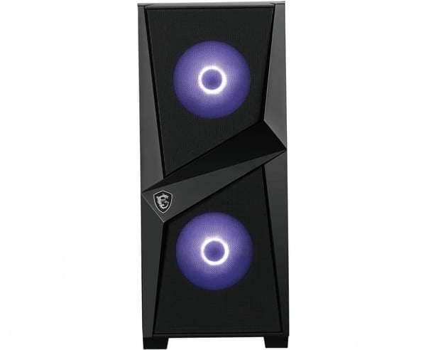MSI MAG Forge 100M Midi Tower Svart, Transparent