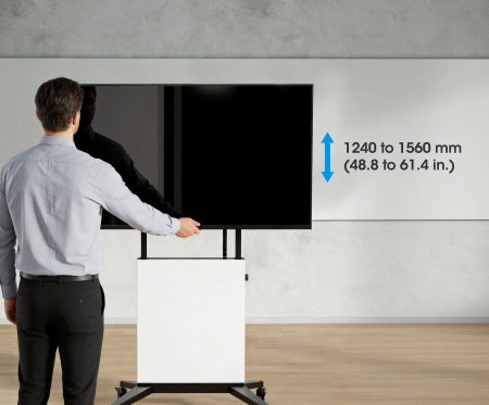 Manhattan 462730 tv-beslag 2,54 m (100") Sort, Hvid