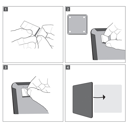Nobo transparent akryl mini whiteboard ugentlig planner til skrivebordet eller vægmonteret, A4