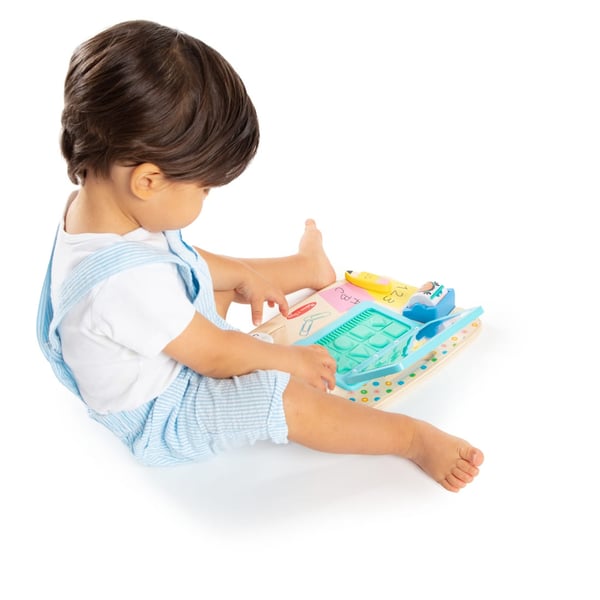 Melissa & Doug Wooden Work & Play Desktop Activity Board