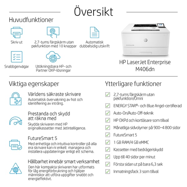 HP LaserJet Enterprise M406dn