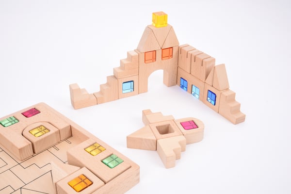 Tickit Wooden Building Gem Blocks