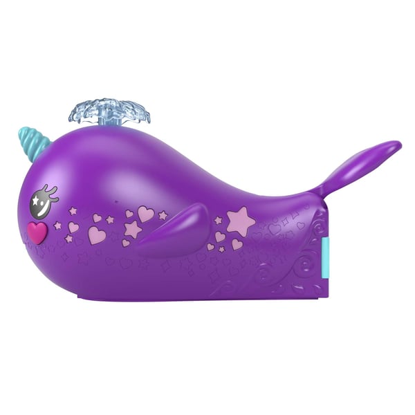 Polly Pocket SPARKLE COVE ADVENTURE NARWHAL ADVENTURER Boat