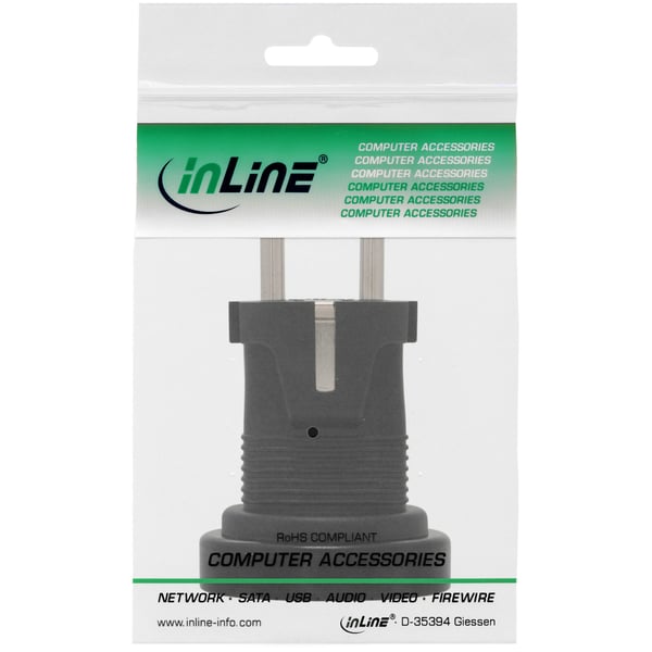 InLine 16703A strømstik adapter Sort