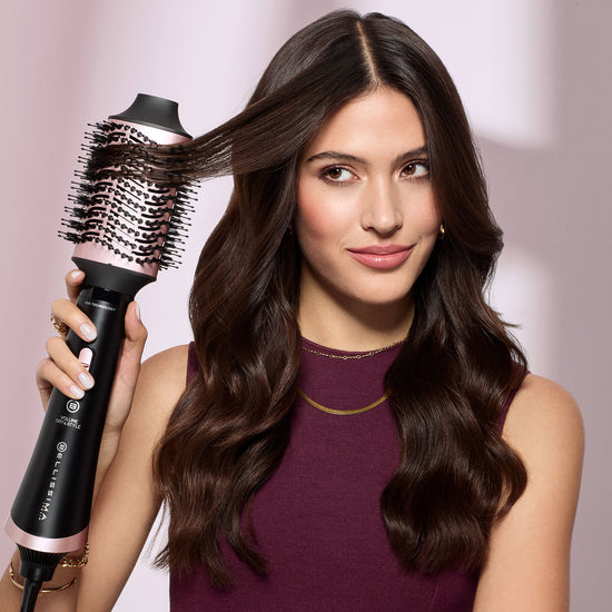Bellissima Volume Dry & Style Kuumailmaharja Airflow Musta, Vaaleanpunainen 1000 W 1,8 m