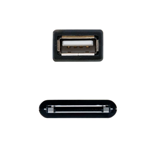 Nanocable 10.10.4000 kabel til mobiltelefon Sort 0,15 m USB A Samsung 30-pin