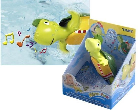 Tomy Toomies Swim n Sing Turtle Badedyr Flerfarvet