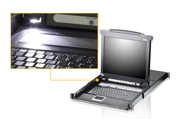 ATEN CL5708M rack 43,2 cm (17") Svart 1U