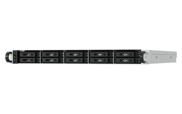 QNAP TS-h1077AFU-R7-32G NAS Stativ (1U) AMD Ryzen™ 7 32 GB DDR5 0 TB QNAP QTS Sort, Grå