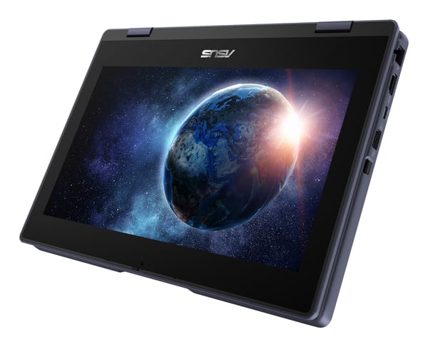 ASUS BR1104FTA-NS0090XA Intel® N N150 Hybrid (2-i-1) 29,5 cm (11.6") Berøringsskærm HD 8 GB LPDDR5-SDRAM 128 GB UFS Wi-Fi 6 (802.11ax) Windows 11 Pro Education Grå Spansk