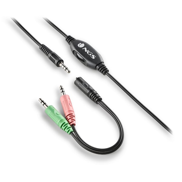 NGS MSX 11 PRO Headset Ledningsført Spil Sort