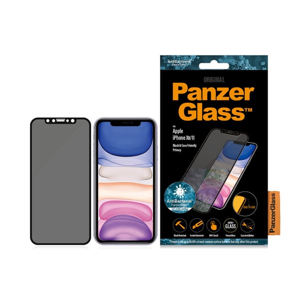 PanzerGlass ® Privacy Screen Protector iPhone 11 | XR | Edge-to-Edge Genomskinligt skärmskydd Apple 1 styck