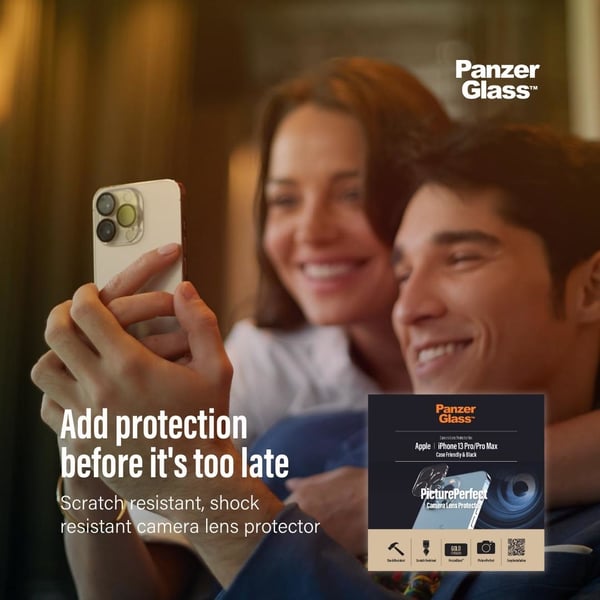 PanzerGlass ® PicturePerfect Camera Lens Protector iPhone 13 Pro | 13 Pro Max Genomskinligt skärmskydd Apple 1 styck