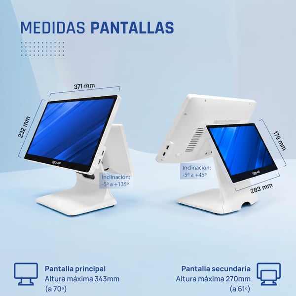 iggual IGG321027 maksupääte 8350U 1,7 GHz 39,6 cm (15.6") 1920 x 1080 pikseliä Kosketusnäyttö Valkoinen