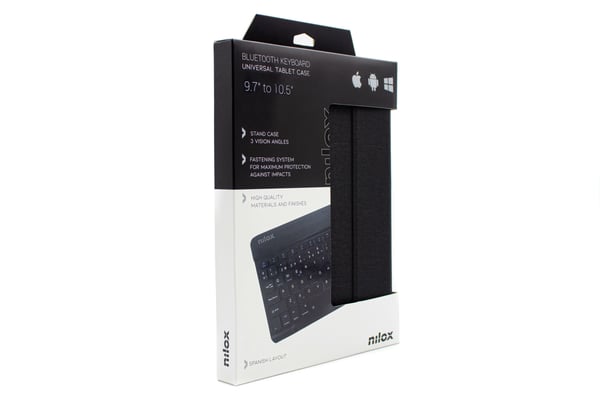 Nilox NXKB01 tablet etui 26,7 cm (10.5") Hylster Sort