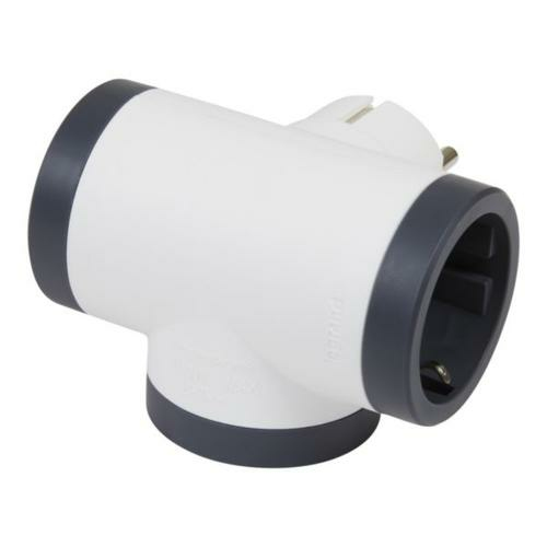 Legrand 694520 pistorasia-adapteri Tyyppi F Musta, Valkoinen