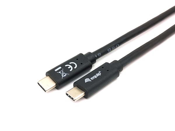 Equip 128347 USB-kabel USB 3.2 Gen 1 (3.1 Gen 1) 2 m USB C 5 Gbit/sek. Sort