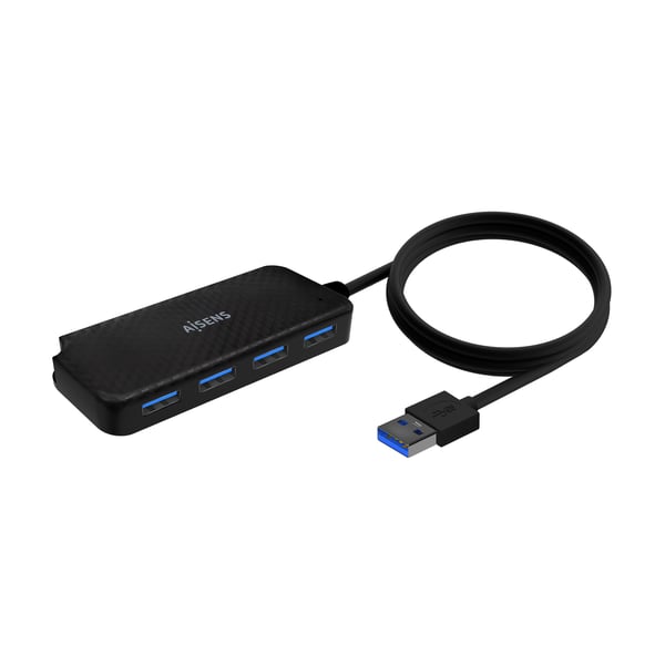 AISENS A106-0714 interface hub USB 3.2 Gen 1 (3.1 Gen 1) Type-A 5000 Mbit/s Sort