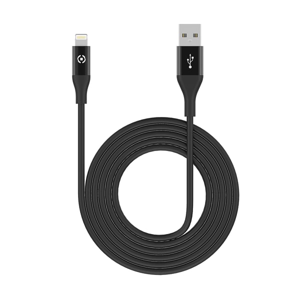 Celly USBLIGHTCOLORBK belysningskabel 1 m Svart