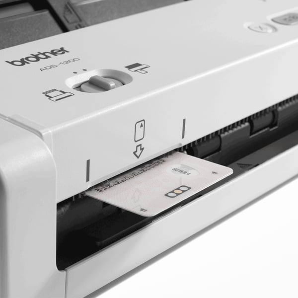 Brother ADS-1200 skannrar ADF-skanner 600 x 600 DPI A4 Svart, Vit