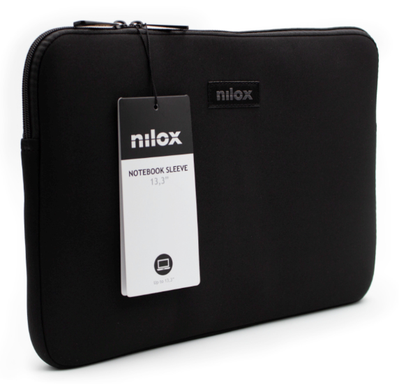 Nilox NXF1301 väskor bärbara datorer 33,8 cm (13.3") Överdrag Svart