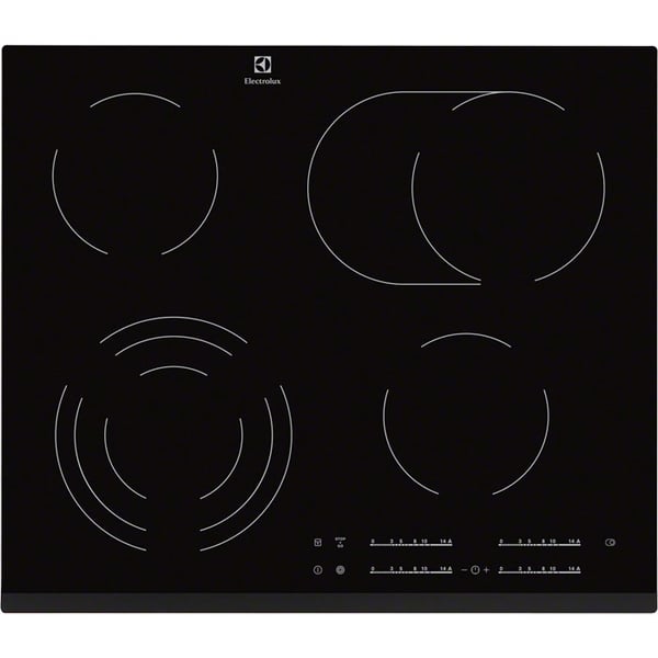 Electrolux EHF6547FXK spishällar Svart Inbyggd 4 zone(s)